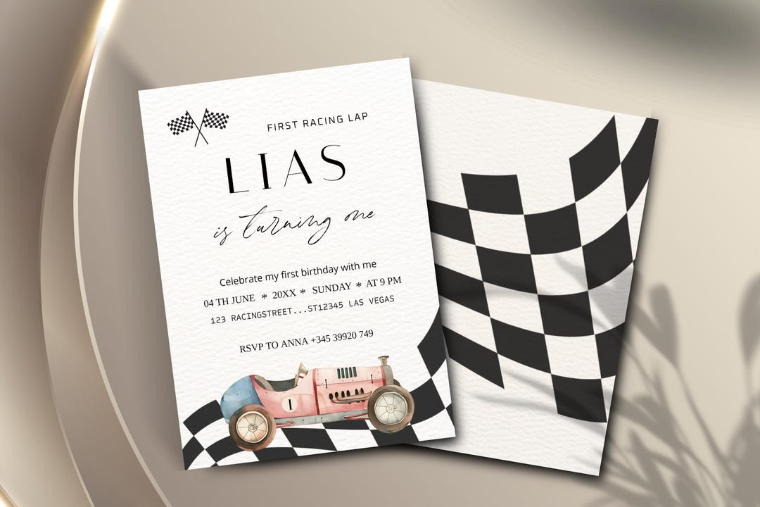 Invitations In Racing Example Racing Car Birthday Invitation Template, Racing Car Invitation Kids ...