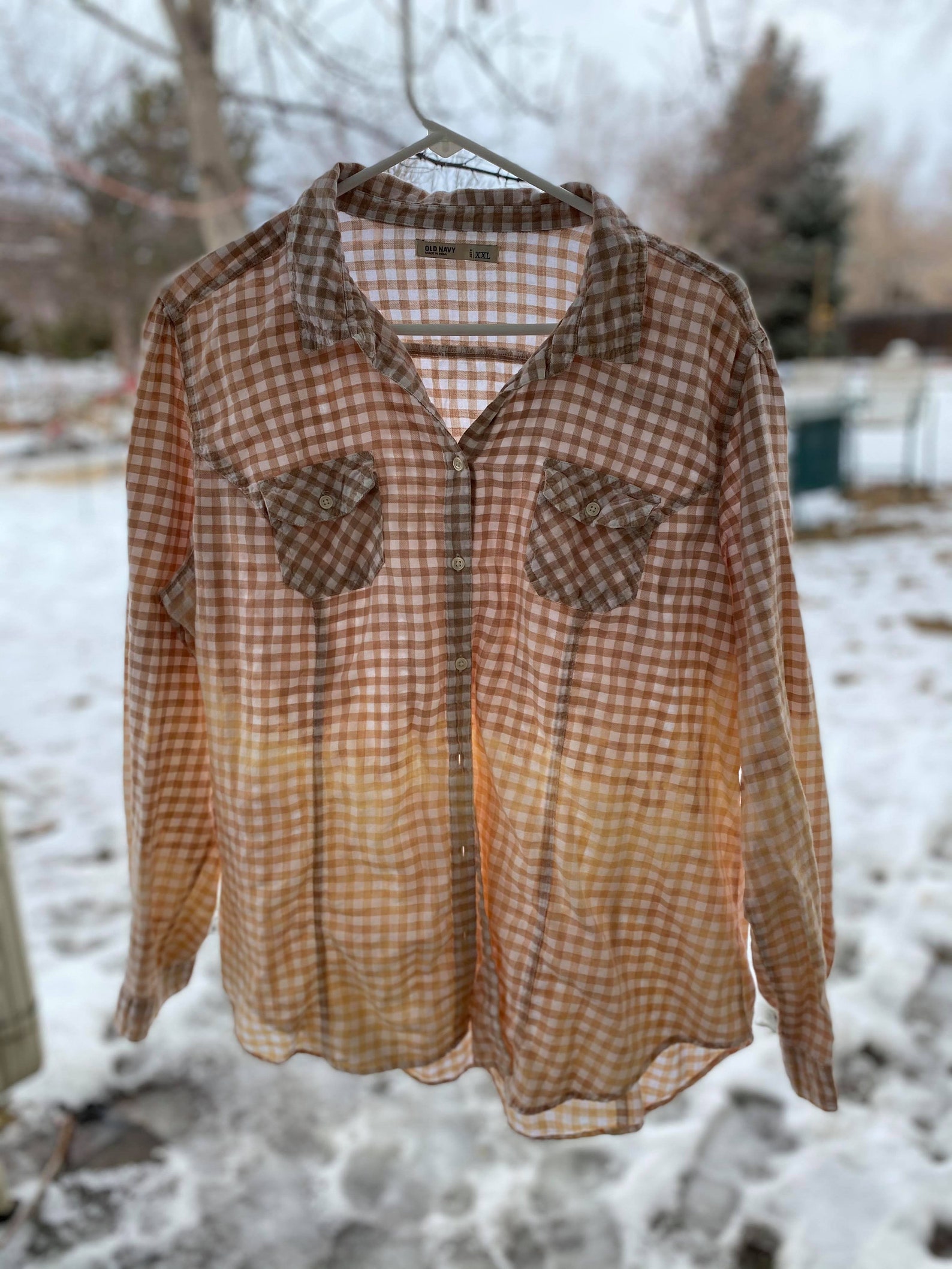 Custom bleach flannel/acid wash flannel Etsy