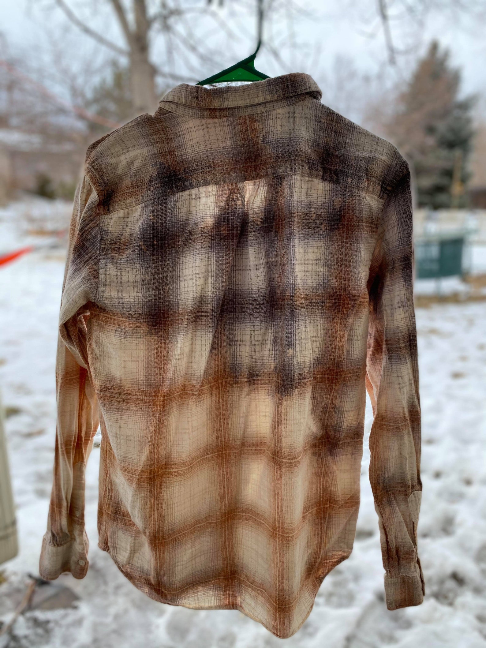 Custom bleach flannel/acid wash flannel Etsy
