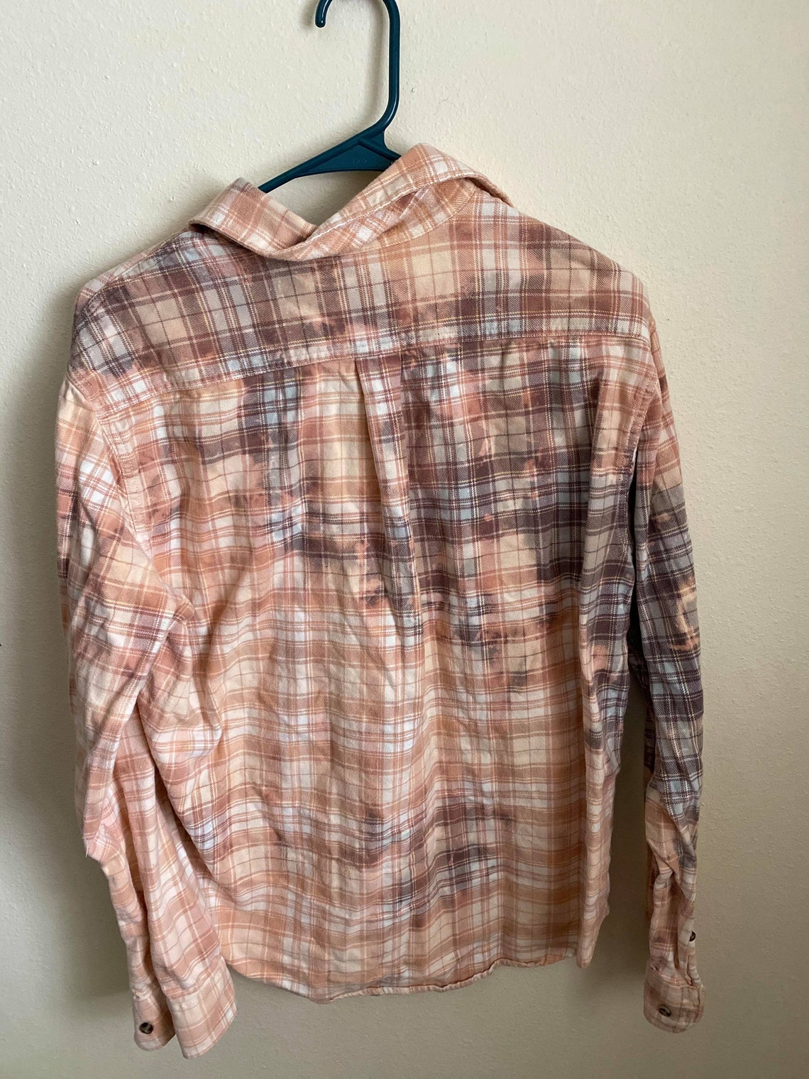 Custom bleach flannel/acid wash flannel Etsy