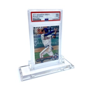 Acrylic Display Stand for PSA Graded Sports & Trading Card Slabs - Elegant / Sturdy Thick Acrylic