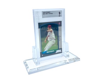 Heavy Acrylic Display Stand For BGS Graded Card Slabs - Perfect Fit for Beckett Graded Cards