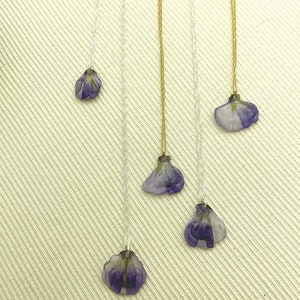 Wisteria blossom necklace Sterling Silver chain