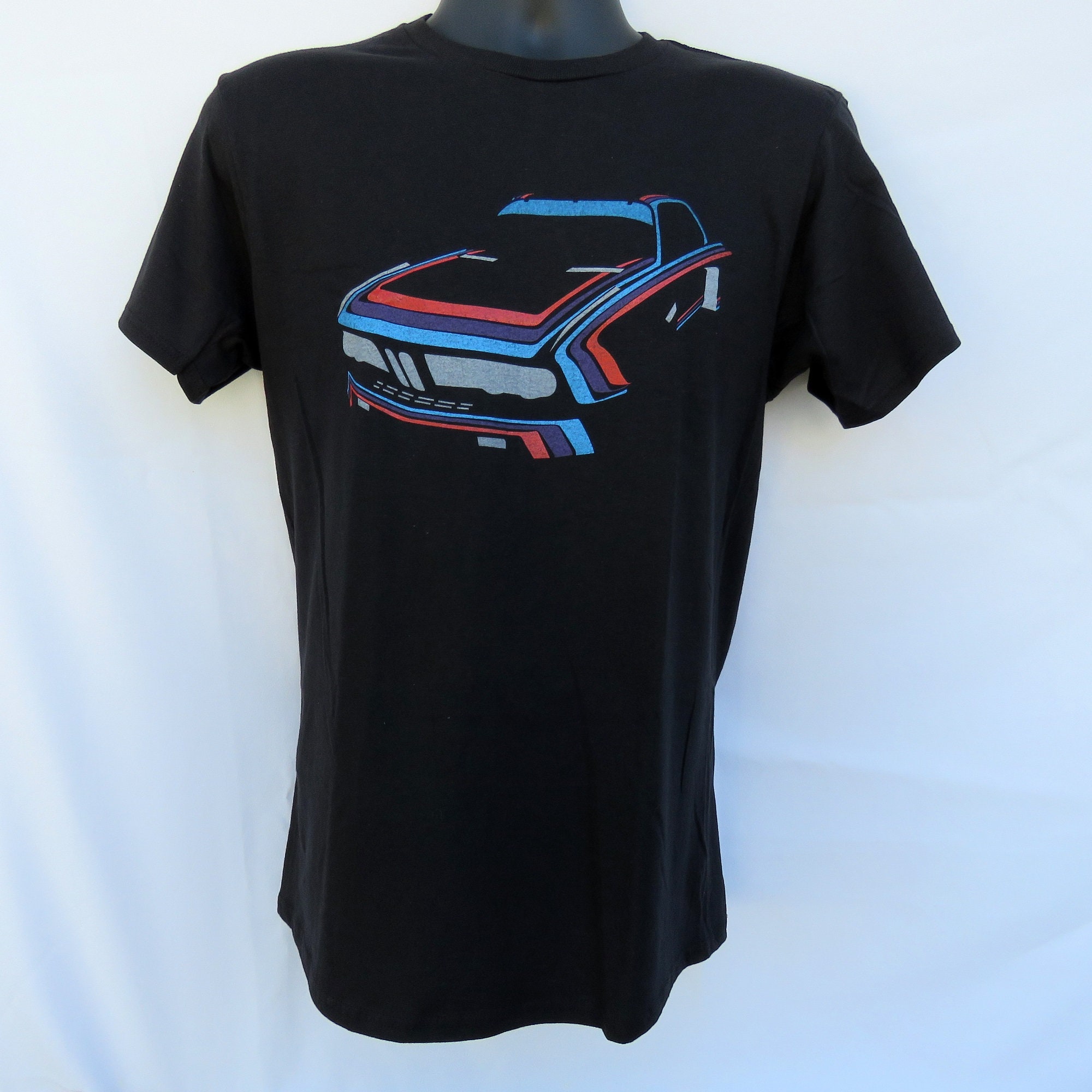 BMW 3.0 CSL T Shirt Black Martini Rossi Racing Rally Team Champion