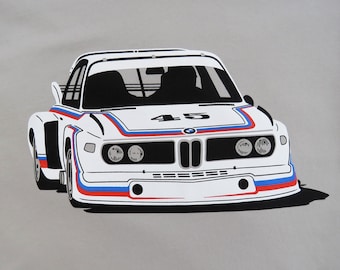 BMW 3.5 CSL T Shirt E9 Racing Rally Race Batmobile Vasek Polak Nurburgring SCCA