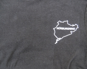 Nurburgring Racing T Shirt black 100% cotton double sided German race track