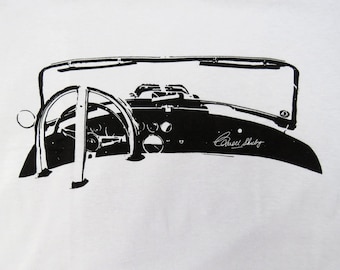 427 Shelby Cobra Dash T-shirt  AC Carroll Shelby  SCCA Le MANS 289 Racing Race