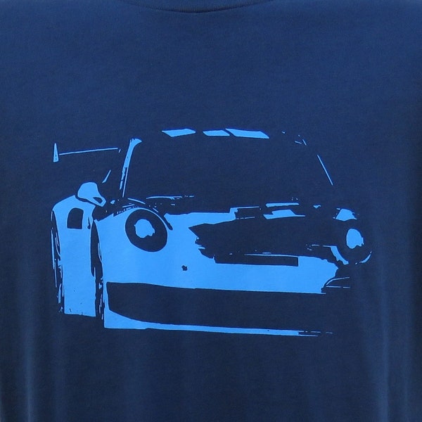 T-shirt Porsche 911 GT3 RS Fan Art - Design Graphique Voiture De Course, Coton, Unisexe (neuf Avec étiquette)