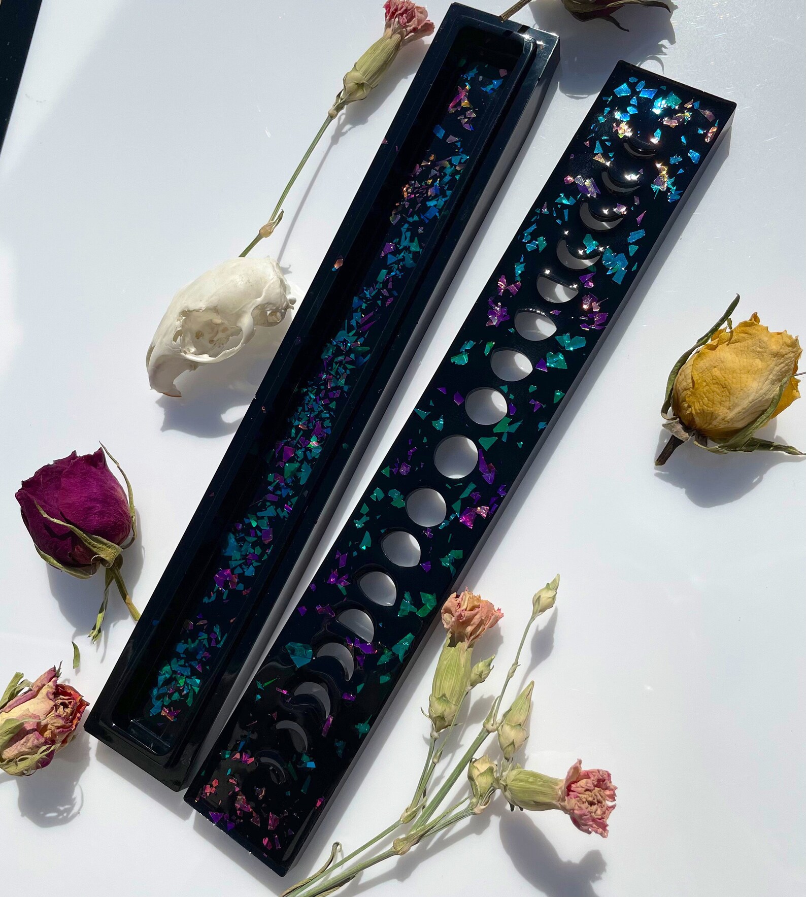 Incense Storage Box Incense Box Trinket Box Resin Incense Etsy