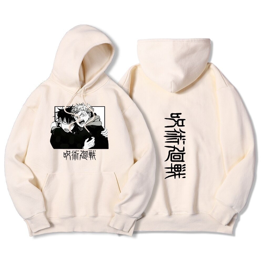 Jujutsu Kaisen Hoodie Anime Streetwear Hoodie Etsy