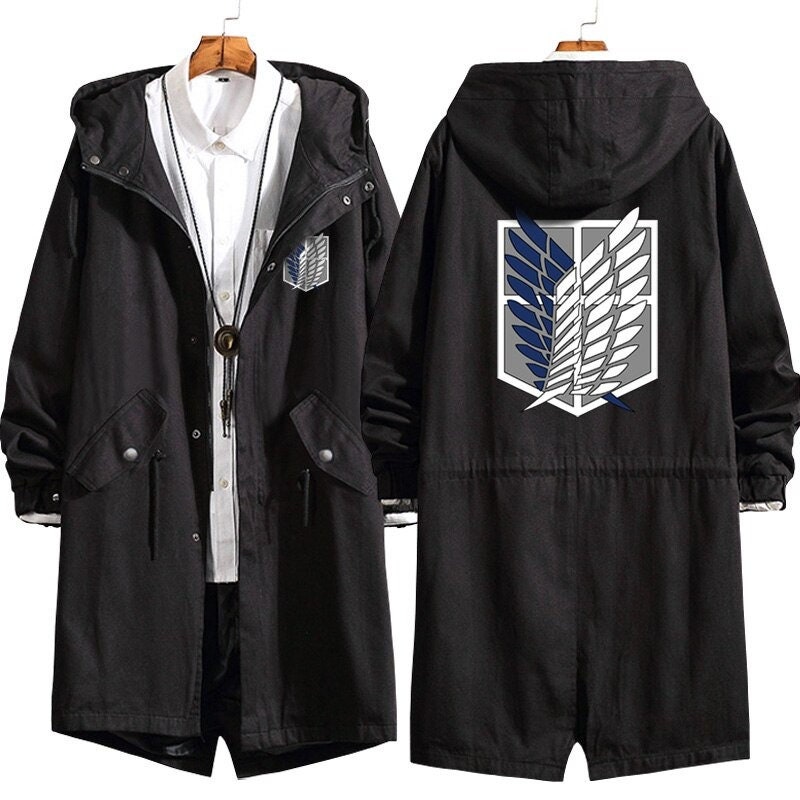 On Titan Trench Coat Levi Anime Jacket Uk On Titan Trench Coat Levi, Anime Trench Coat Mens Uk