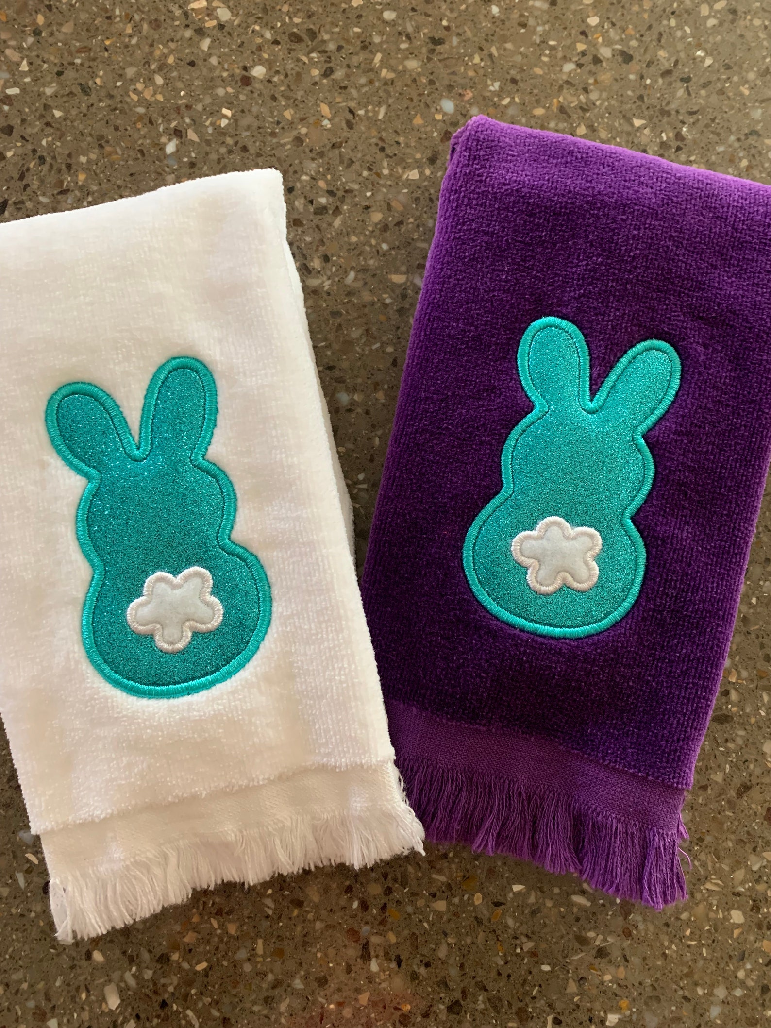 Easter Bunny Ears Fingertip Towel Easter Housewarming Gift Etsy