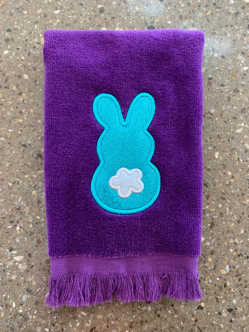 Easter Bunny Ears Fingertip Towel Easter Housewarming Gift Etsy
