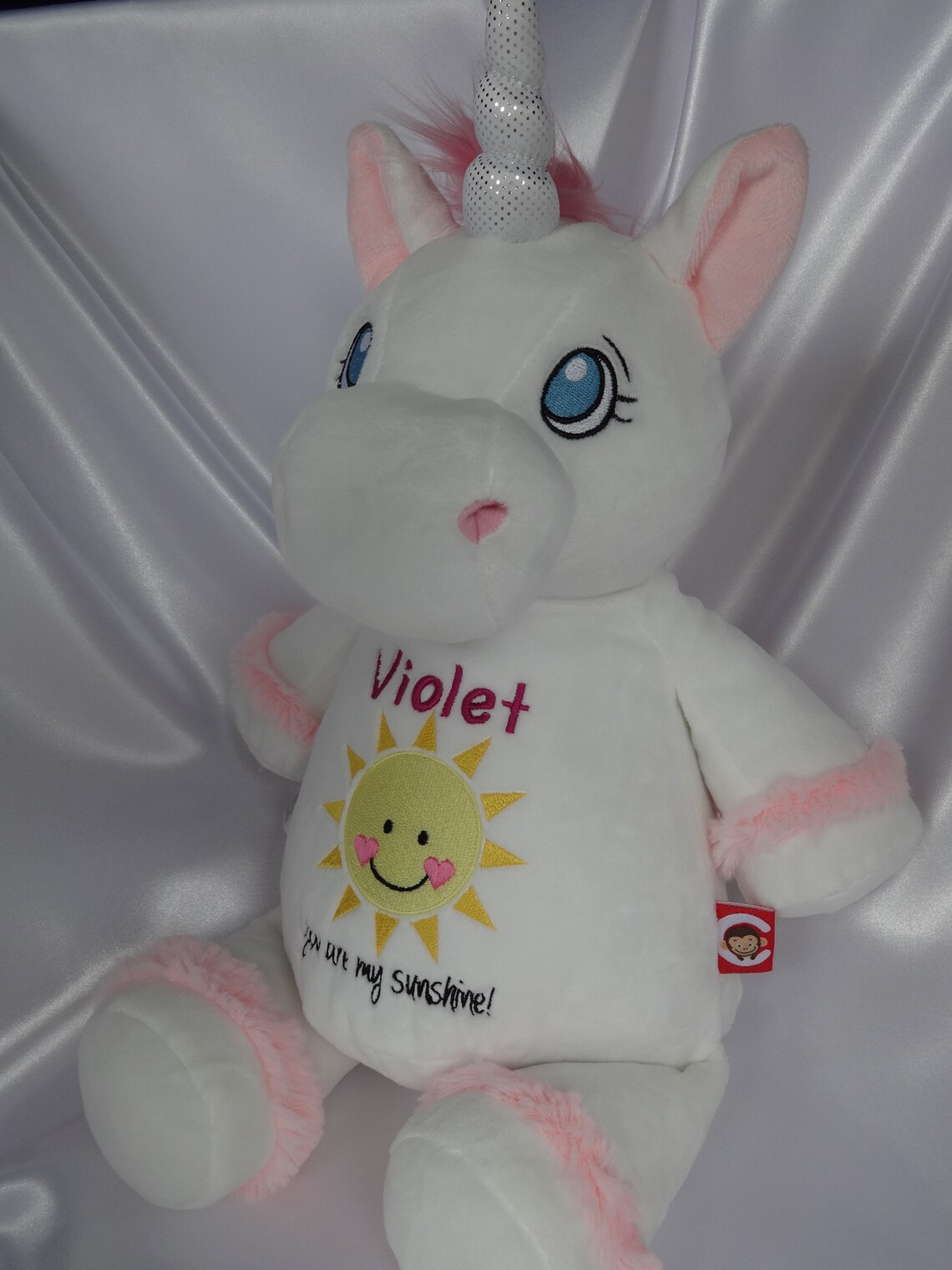 Personalized Embroidered Cubbies Unicorn Keepsake for Baby - Etsy