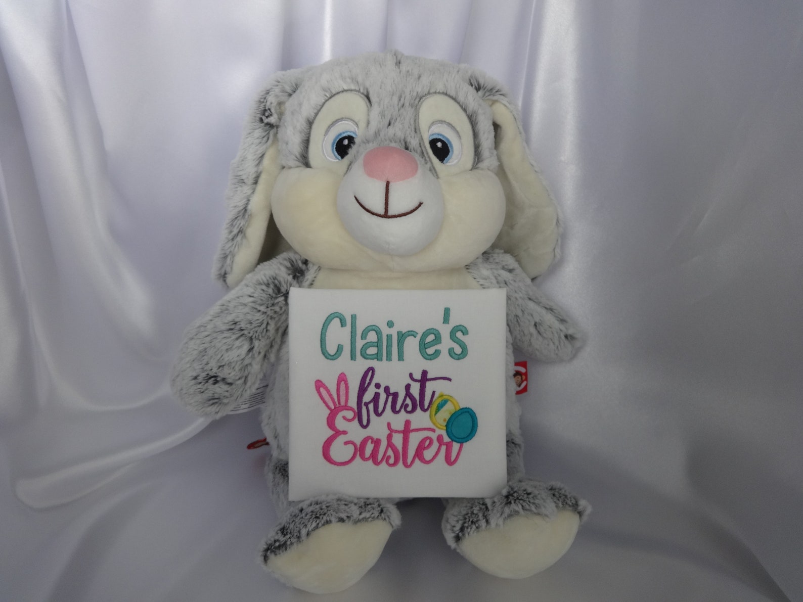 Personalized Embroidered Stuffed Cubbies Bunny First Easter Etsy