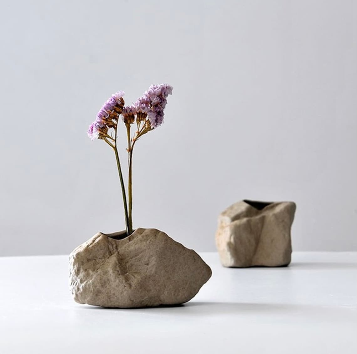 Rock Form Ceramic Vase Small Vase Stone Vase Flower Vase Etsy