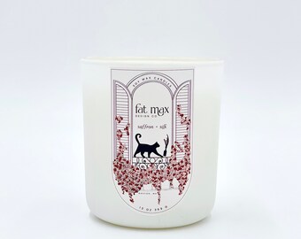Saffron Silk | Natural Soy Candle | Vanilla | Tobacco | Saffron | 13 oz. Jar | 369 g