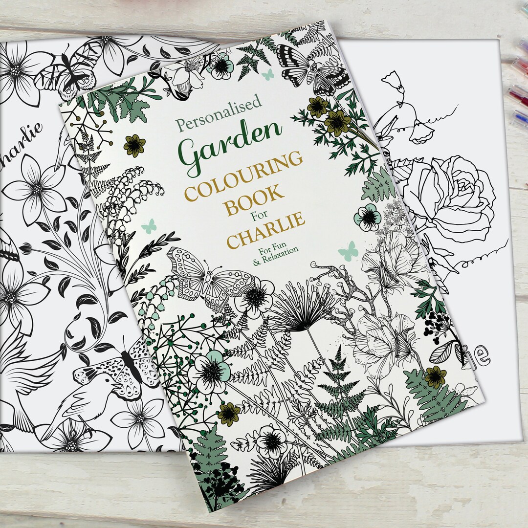 Personalised Gardening Colouring Book | Lockdown Gift | Gift for Her ...