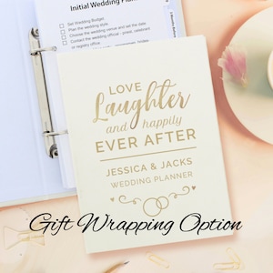 Personalised Wedding Planner - Happily Ever After | Wedding Gifts | Engagement Gifts | Gift for Couples | Wedding Day Planner