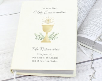Personalised First Holy Communion Holy Bible - Eco-friendly - Religious Gift | Holy Bible | Gift for Children