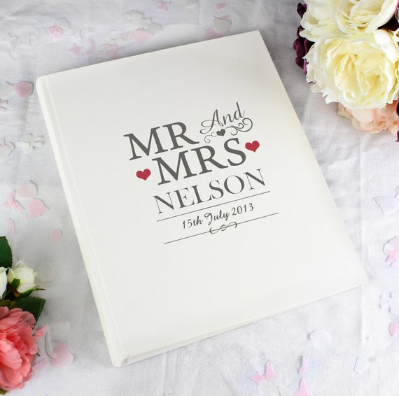 Personalised Mr And Mrs Photo Album, Personalised Wedding Gifts