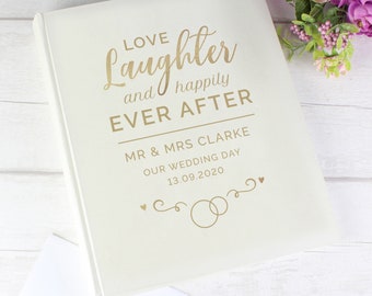 Personalised Happily Ever After Traditional Album - Wedding Gift | Gift for Couples | Wedding Album | Photo Album | Mr & Mrs | Marriage Gift