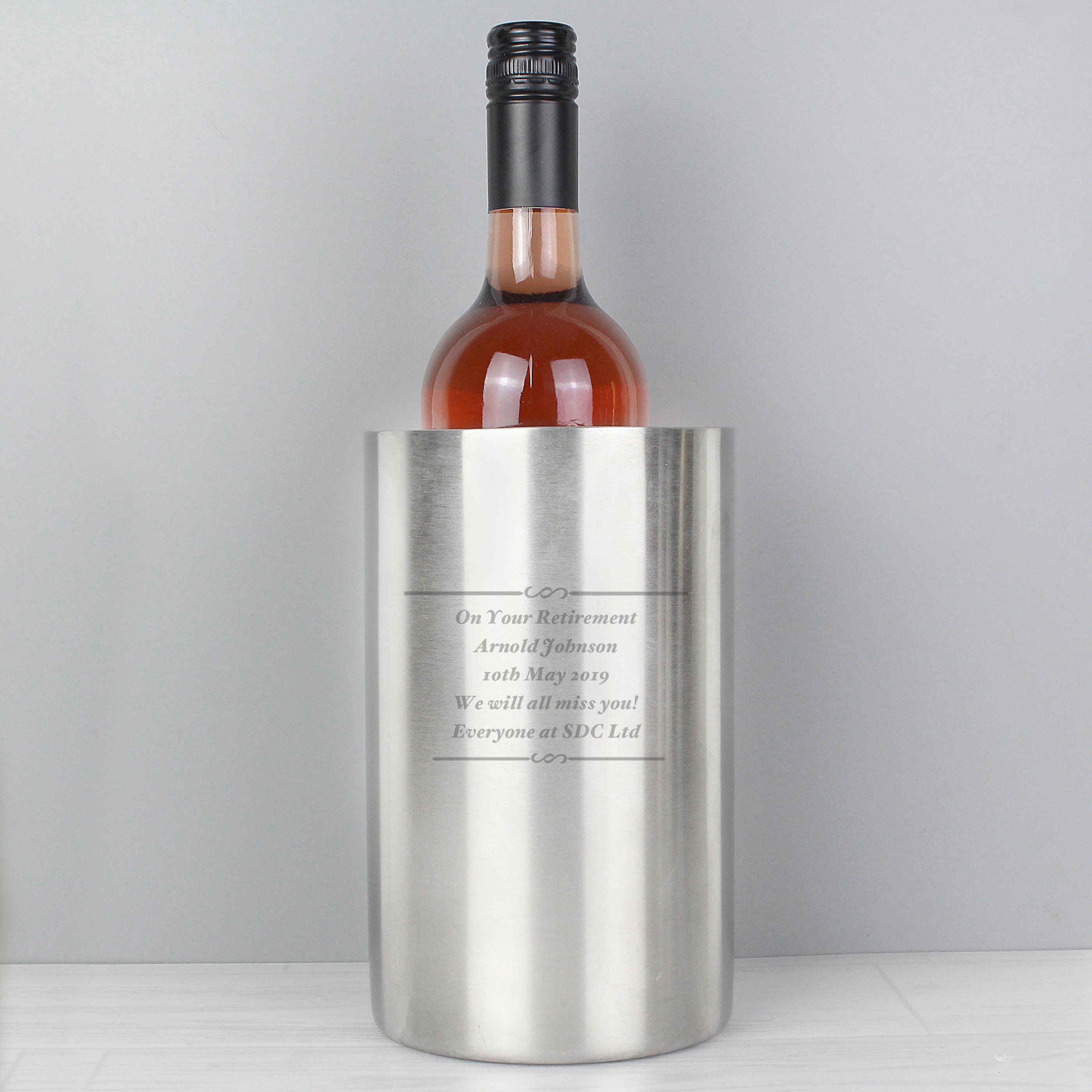 Personalised Any Message Wine Cooler Gift for Him Gift for Etsy