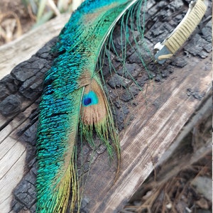 Peacock eye hair piece