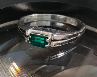 Silver Ring 925 With Green Stone