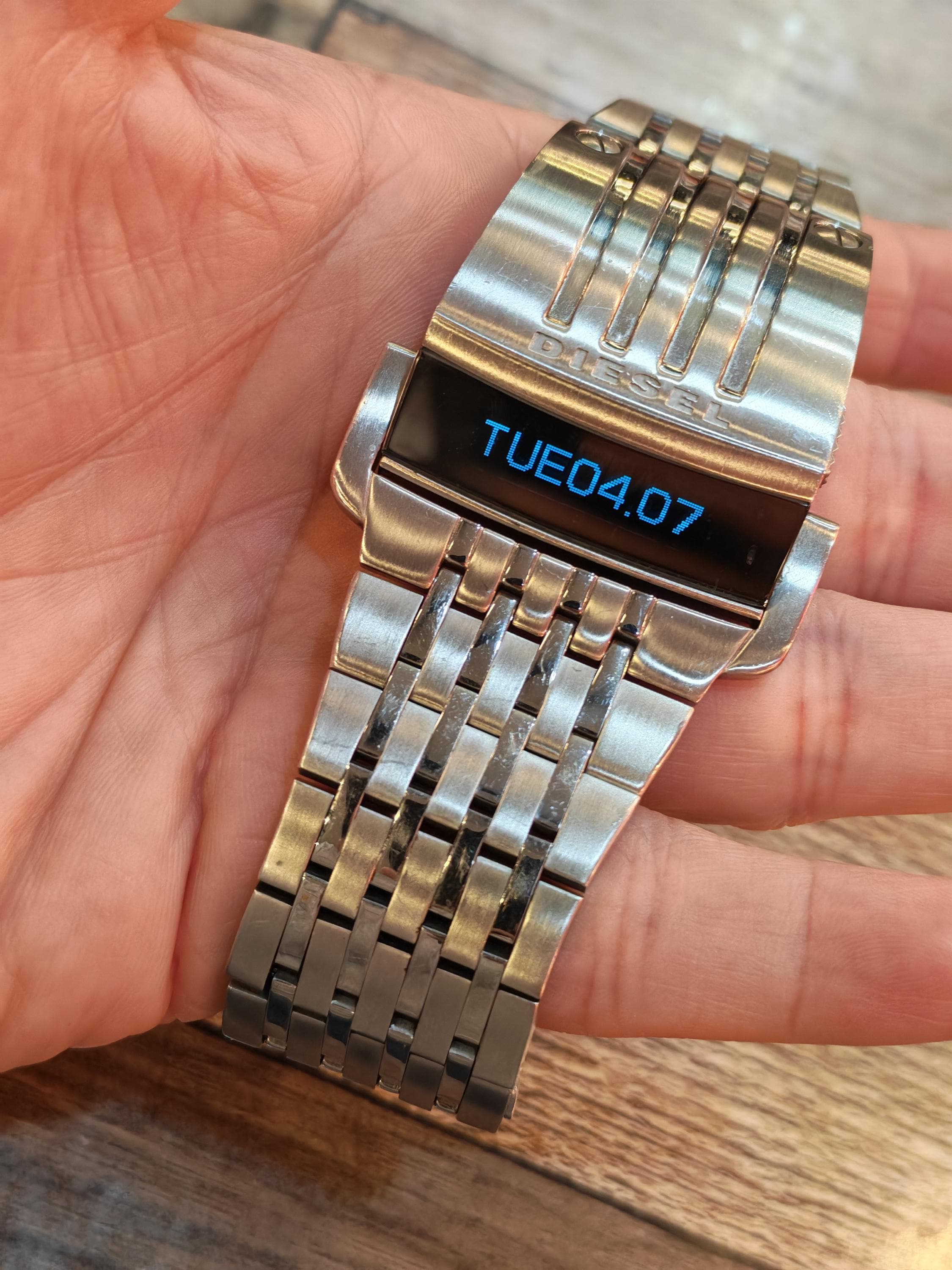 Diesel DIESEL LED Digital Watch Futuristic Model DZ7080 Robocop