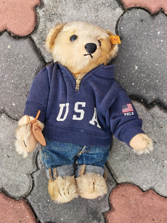 Steiff X Ralph Lauren “university Bear” #1097/3500 - Vintage 1993