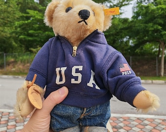 Steiff Ralph Lauren Polo Chairman of the Board Bear,ltd. Ed.doll W