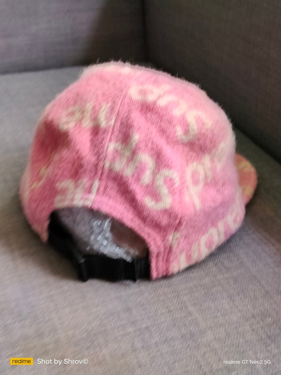 Supreme CAMP Pink X Harris Tweed Caps Hats RARE - Gem