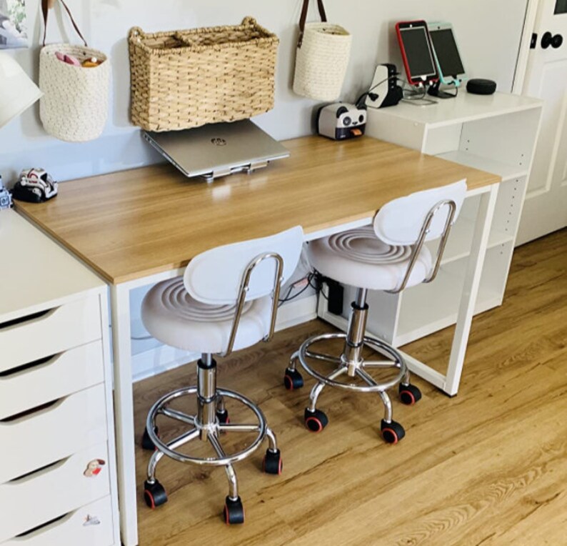 Home Office 48inch Computer Desk White/oak Etsy