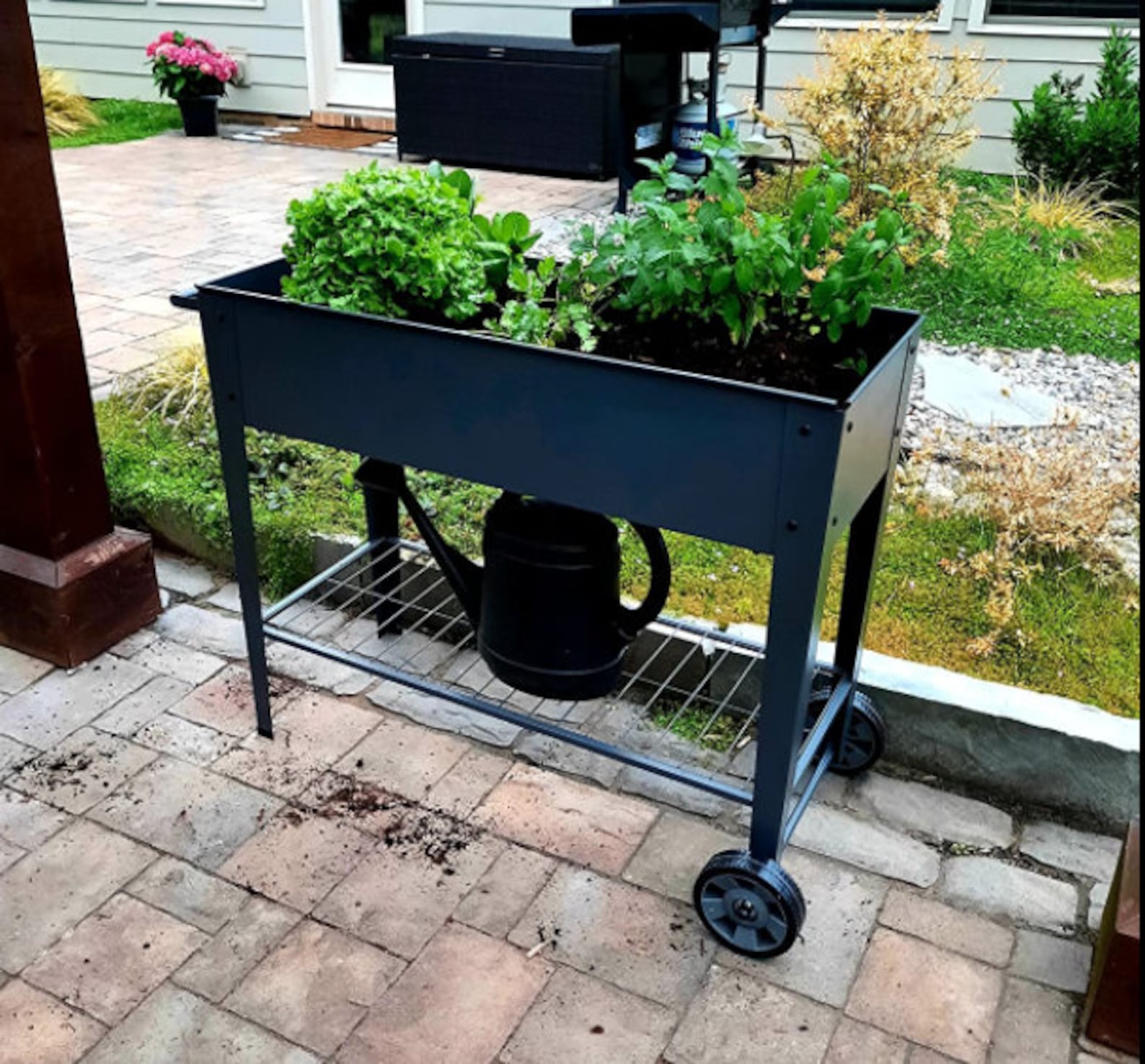 Raised Planter Box With Legs Outdoor Elevated Garden Bed on Etsy