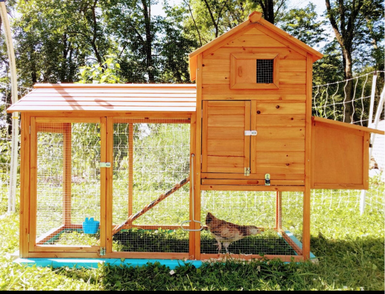 80in Outdoor Wooden Chicken Coop Multilevel Hen House Etsy