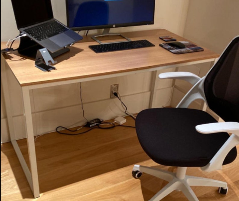 Home Office 48inch Computer Desk White/oak Etsy