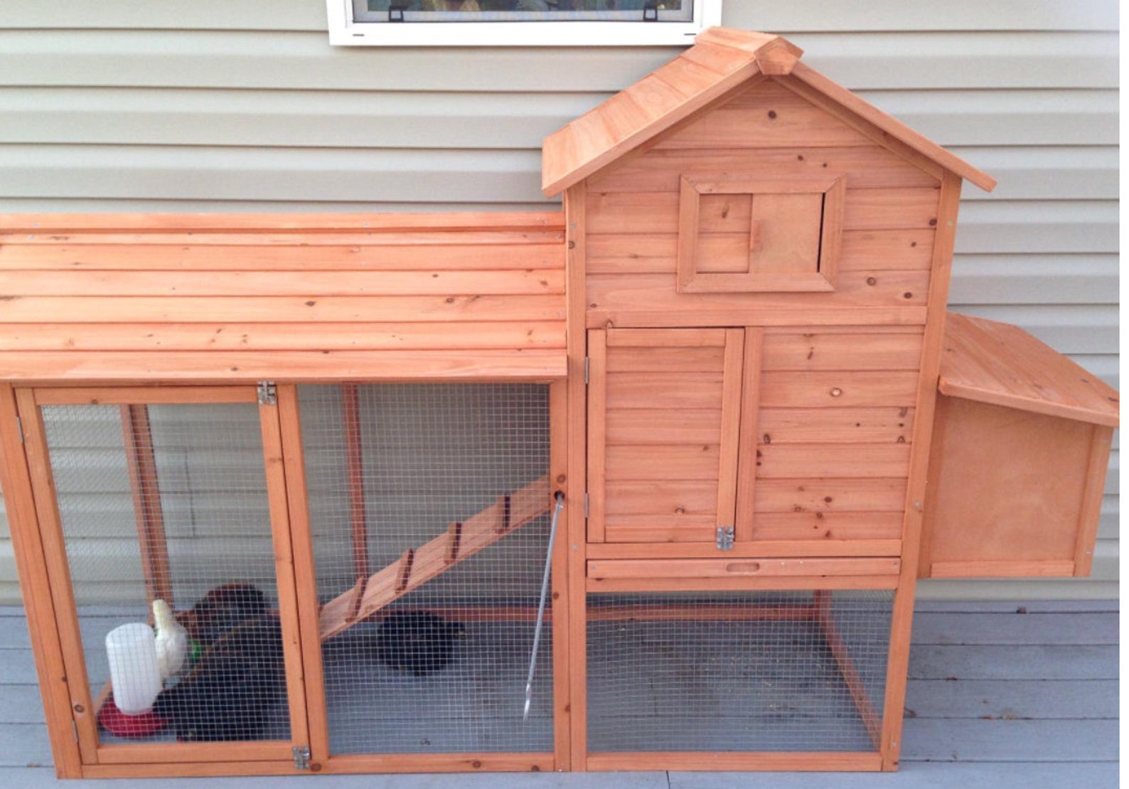 80in Outdoor Wooden Chicken Coop Multilevel Hen House Etsy