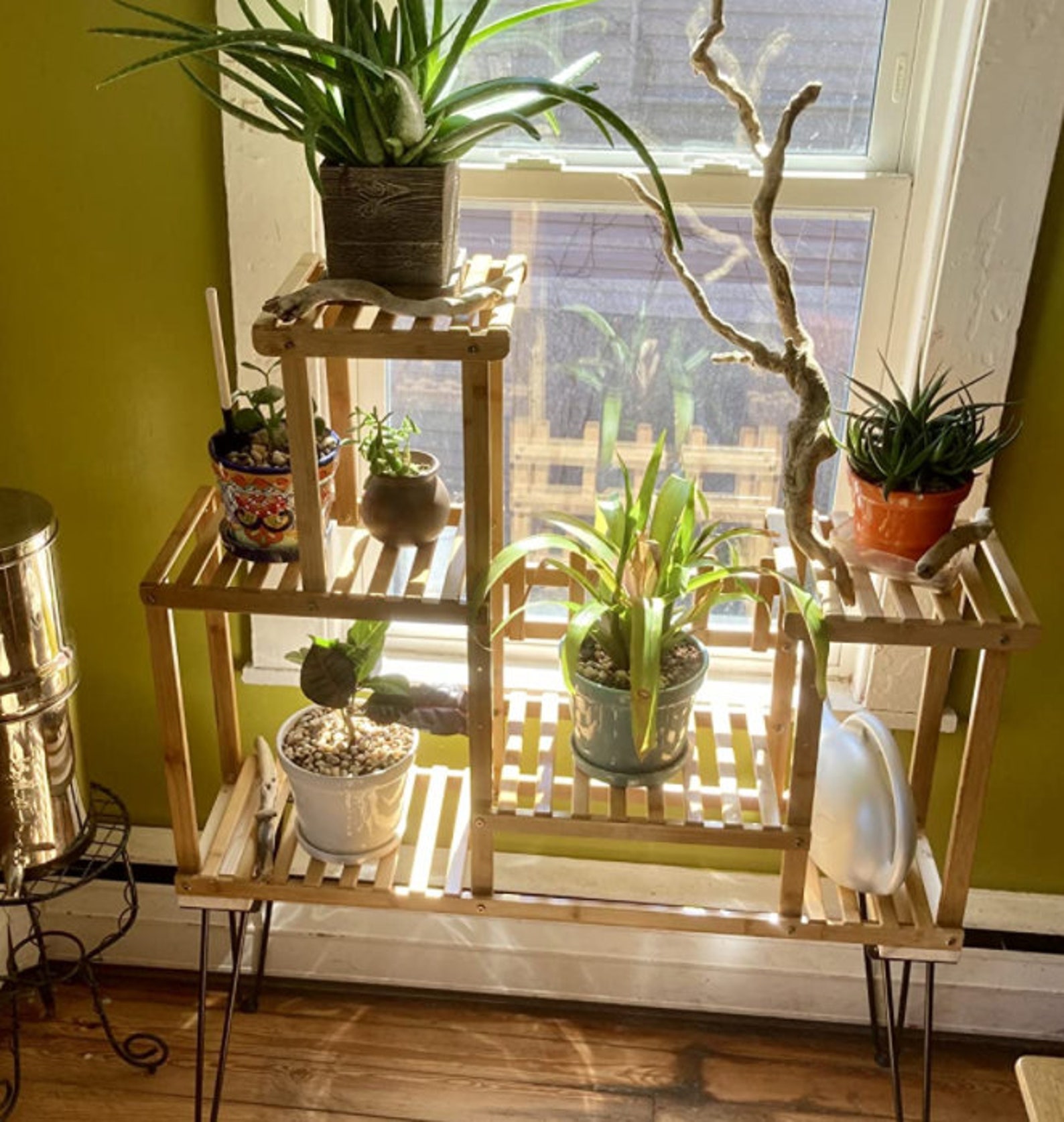Bamboo Plant Stand Rack 4 Tier Indoor&outdoor Multiple Flower Etsy