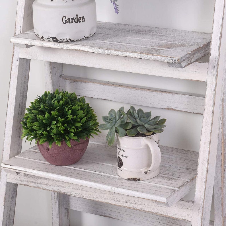 45 Foldable Ladder Shelf Plant Stand Indoor Flower Pot Etsy
