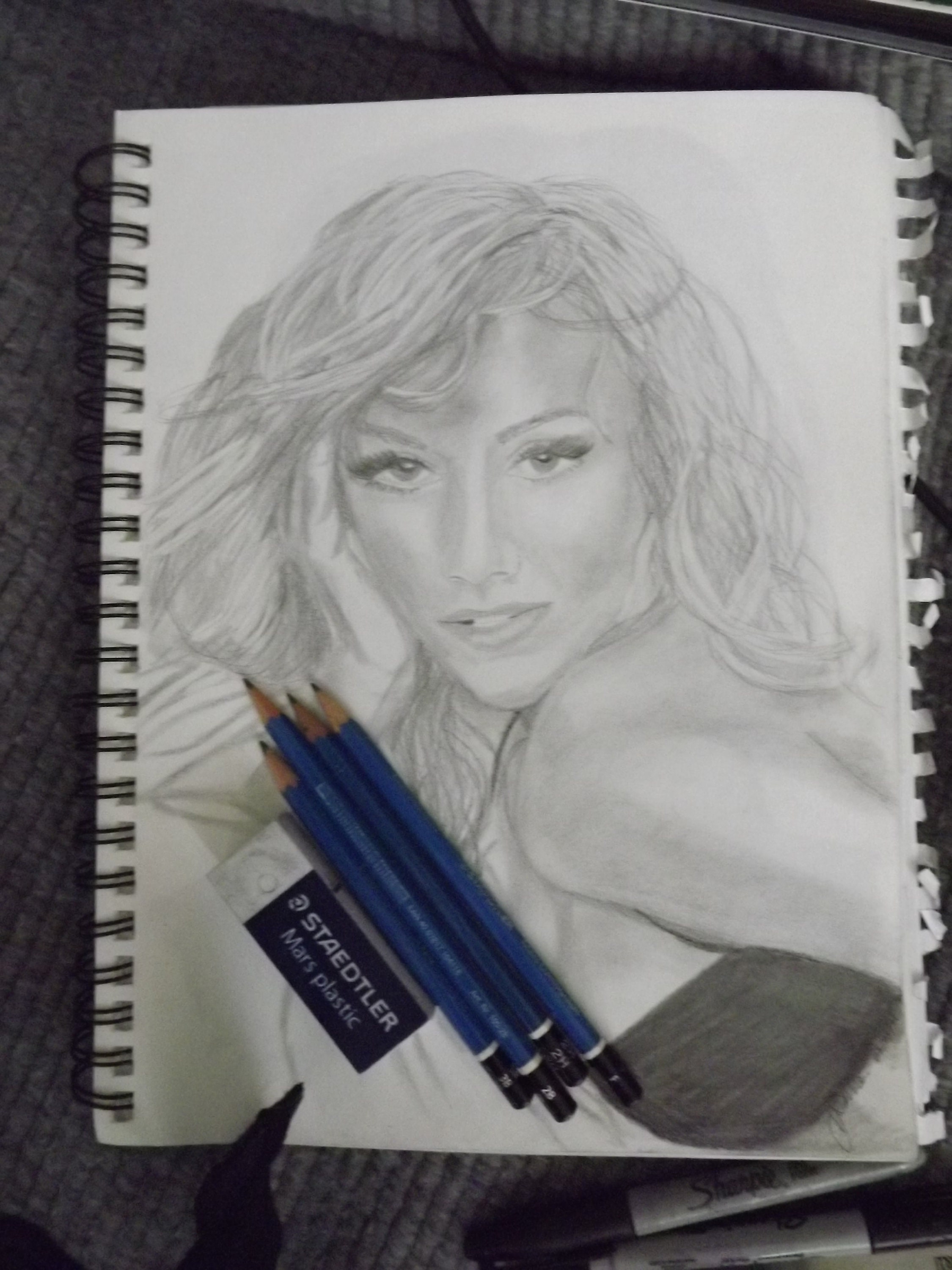 Original Pencil Art Wall Work Britney Original Art Work Pencil Etsy UK