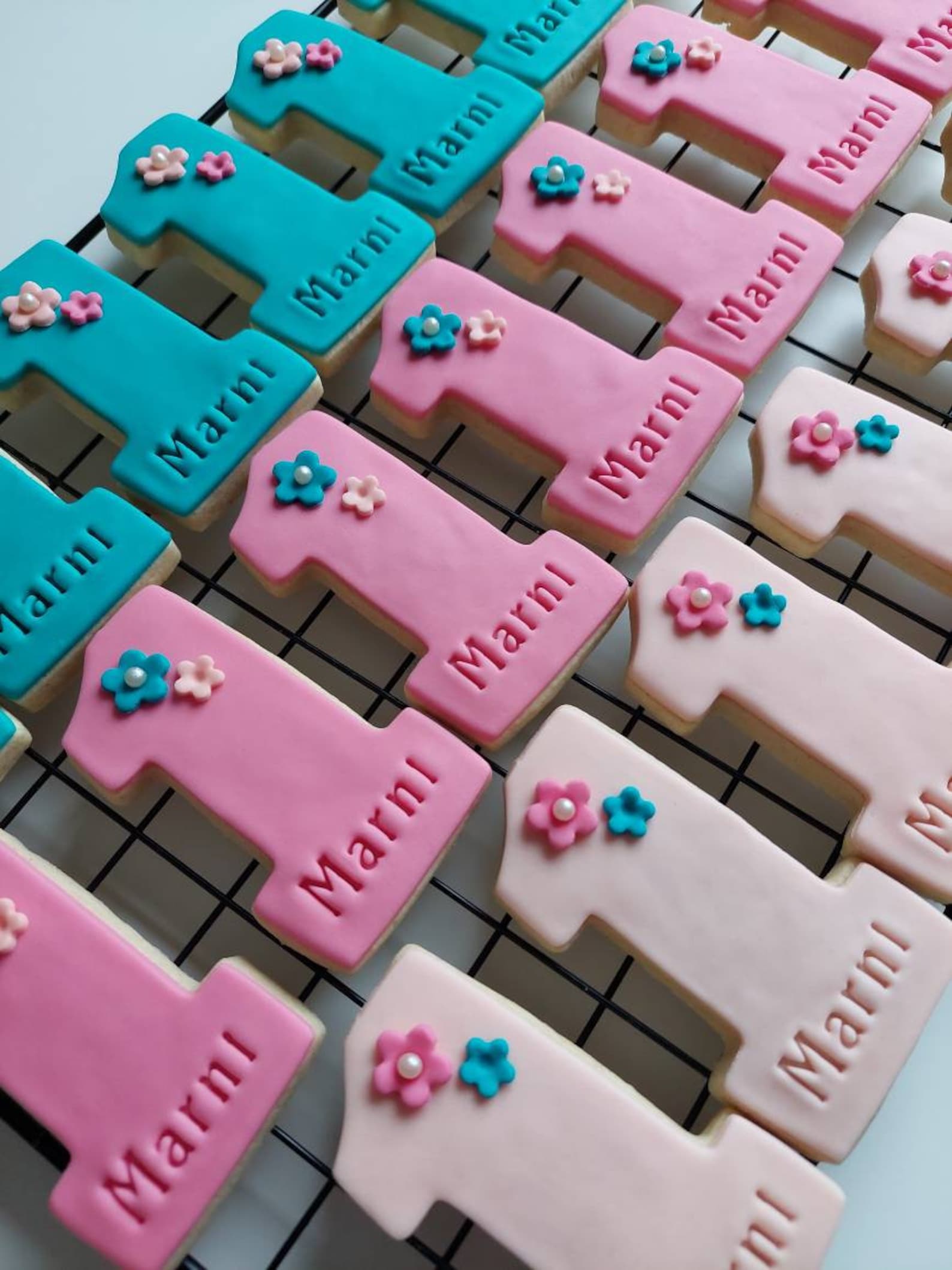 Birthday Cookies Birthday Biscuits Number Cookies Party Etsy UK
