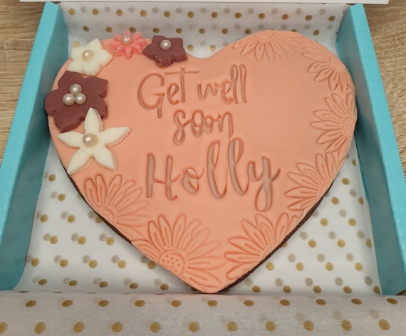 Single Heart Cookie/personalised Cookie/ Gift/ Birthday Gift - Main Image