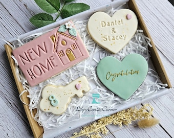 new home cookies/ new home biscuits/ new home gift/ housewarming cookies/ new home present/ house warming biscuits/ new house cookies