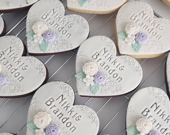 Wedding favours, wedding favour cookies, wedding biscuits, guest favours, engagement favours, engagement party, wedding table centrepiece
