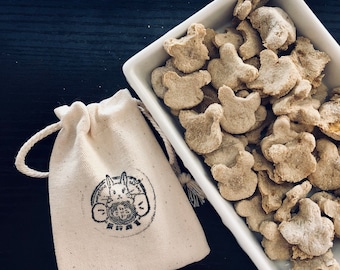 Golosinas orgánicas para conejos BANANA BEARS, bocadillos caseros de avena para conejos