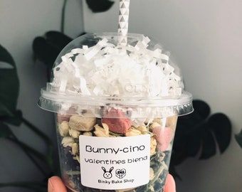 BUNNY-CINOS Forage Blend for Rabbits, Cute Pet Bunny Treats