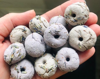 Golosinas de lavanda, premios herbales, snacks a base de avena para conejos y conejos, animales pequeños.