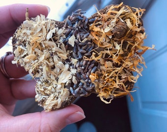 Giant Butterfly Bunny Treat, biologisch hooi en gedroogde bloemen, havervrij