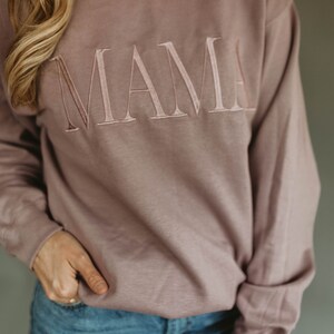 Mam 24/7 | Mom Life| Mother&#39;s Day Gift| Motherhood| Kiddos| Edgy| Black| Oversized Sweatshirt| Crewneck| Embroidered